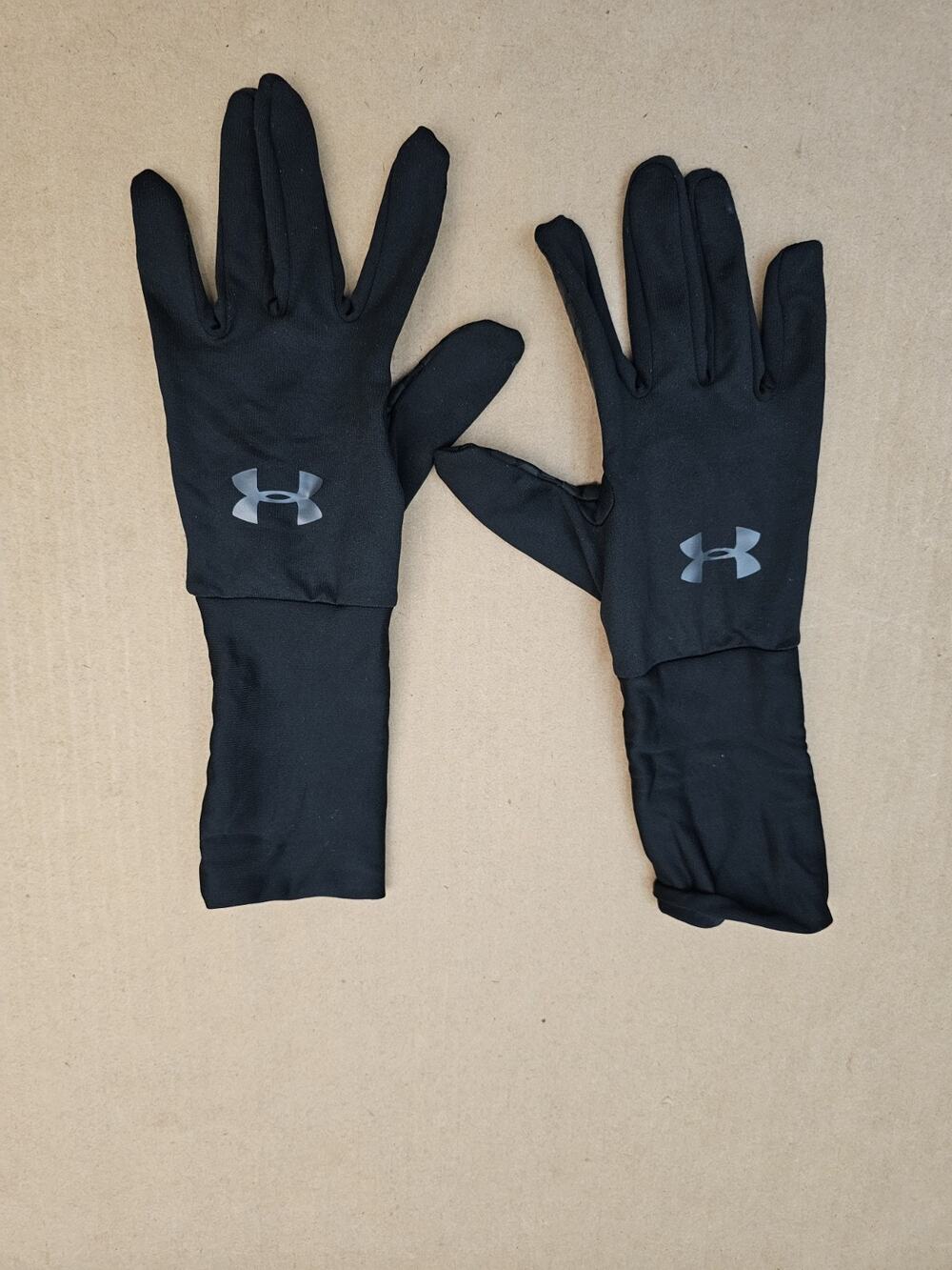 Under Armour Liner Running Gloves - Black Size Large Black